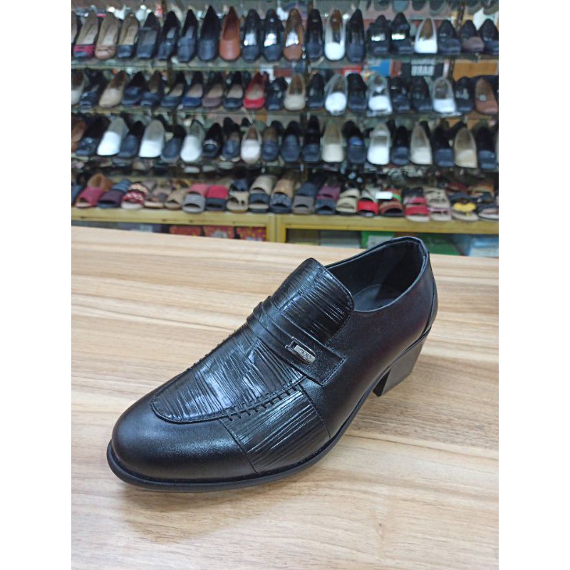 Sepatu Pantofel Hak 5Cm Guin Casalini DX57 Hitam