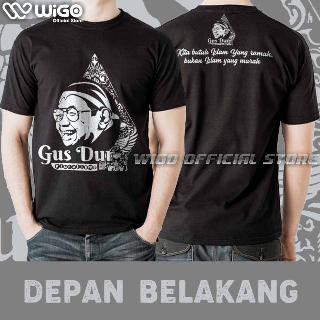 T-shirt Kaos Gus Dur Pluralisme Islam Yang Ramah 1386