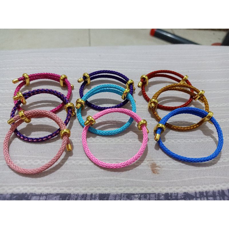 (free stoper) Gelang ongsrot anak / gelang kawat serut anak/ gelang waterproof/ gelang serut anak