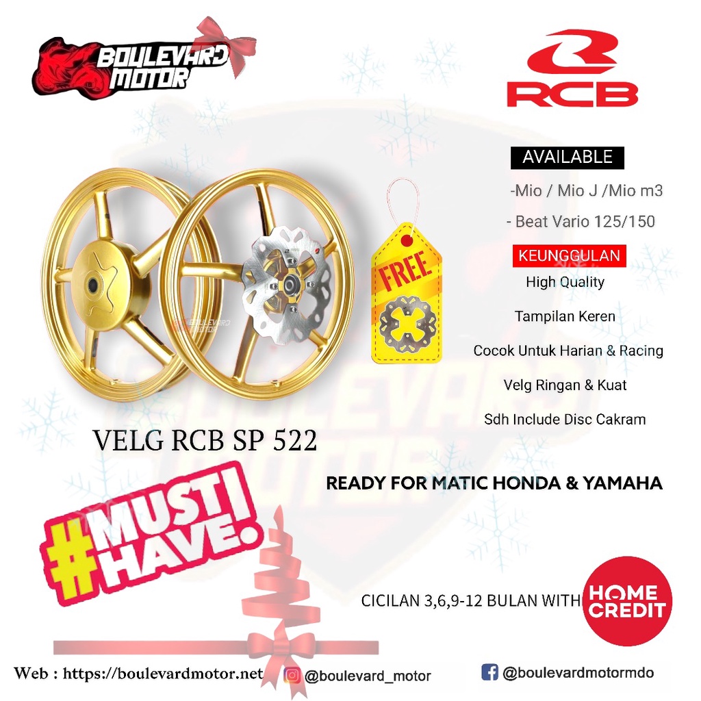 VELG RCB VARIO 125/150 SP 522 BEAT SCOPPY