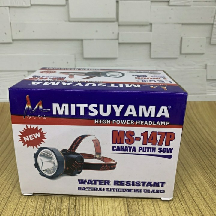 COD Senter kepala/Headlamp Mitsuyama 50W MS-147P cahaya putiH super terang