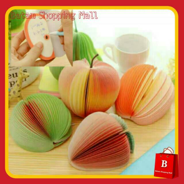 

STICKY NOTES BUAH / POST IT BUAH / MEMO TEMPEL BUAH