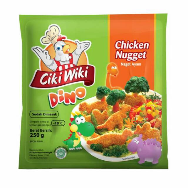 Ciki Wiki Nugget Ayam DINO 250 Gram