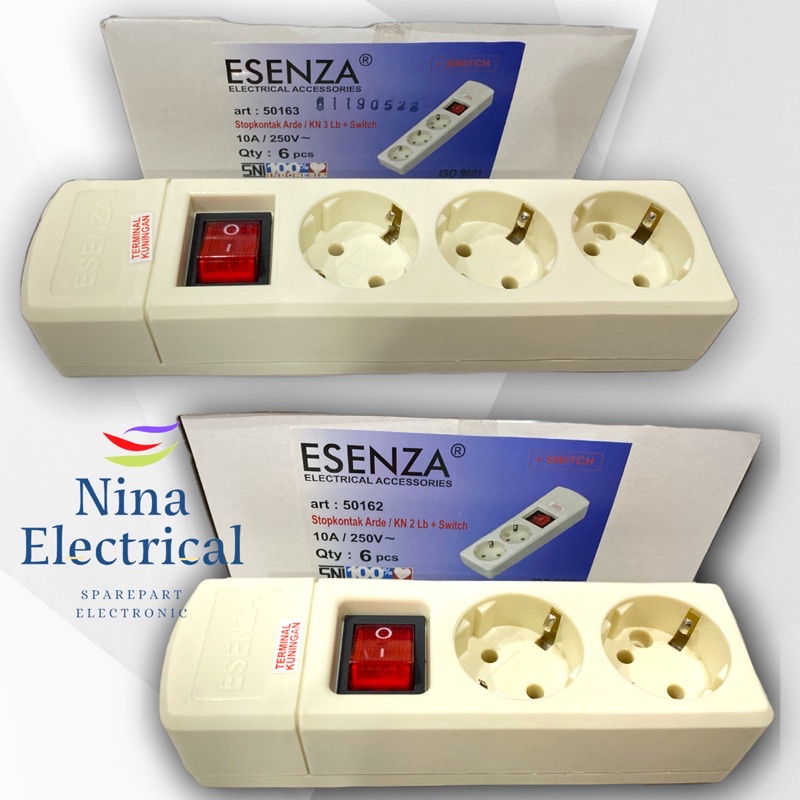 STOP KONTAK ARDE ESENZA + SWITCH ON OFF (PEGAS BAGUS EMPUK)