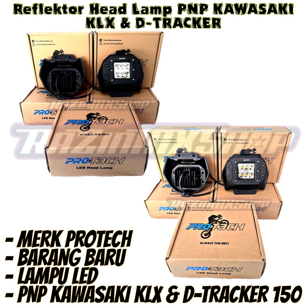 Reflektor Lampu LED Lampu LED PNP Kawasaki KLX 150 & D-Tracker 150