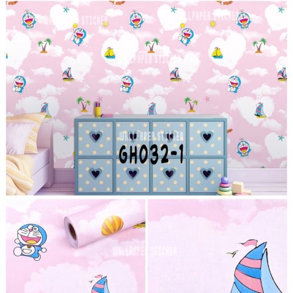 Wallpaper Sticker Wallpaper Dinding Wallstiker Gh Karakter Lucu Premium Quality 45Cm X 9meter Worldhome66