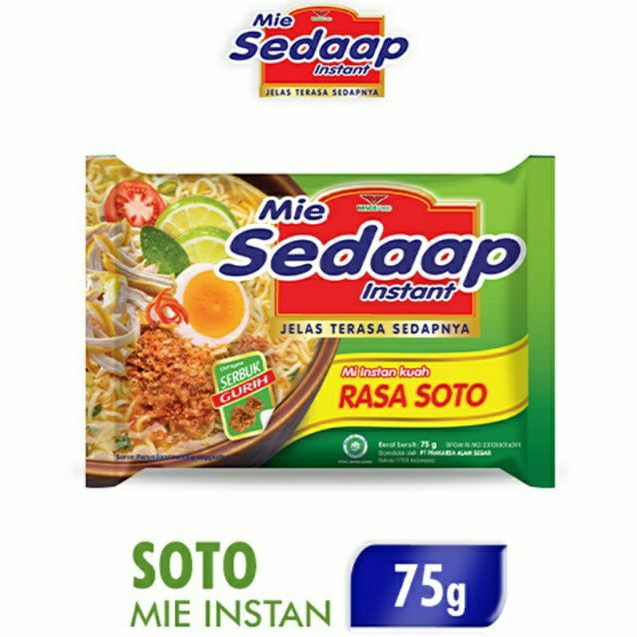 

Mie Instant Sedaap Soto 75 Gr