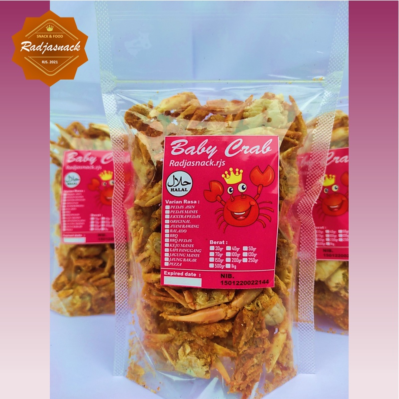 Jual BABY CRAB CRISPY KRIUK 100gr Shopee Indonesia