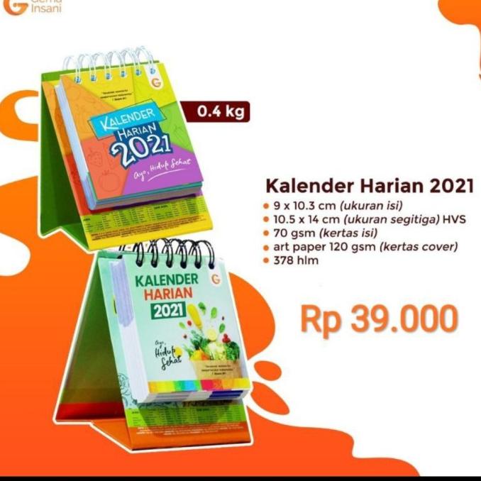 

NEW Kalender Harian 2021 (Muslim) - Gema Insani