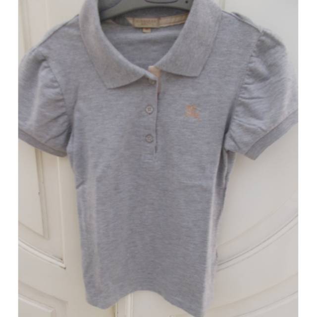 Kaos Kerah second / preloved anak perempuan umur 7 tahun merek Burberry