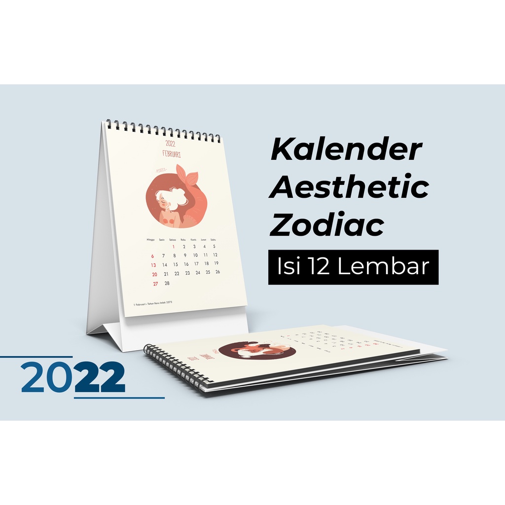 Jual Kalender Meja 2023 Aesthetic Desain Zodiac Shopee Indonesia 