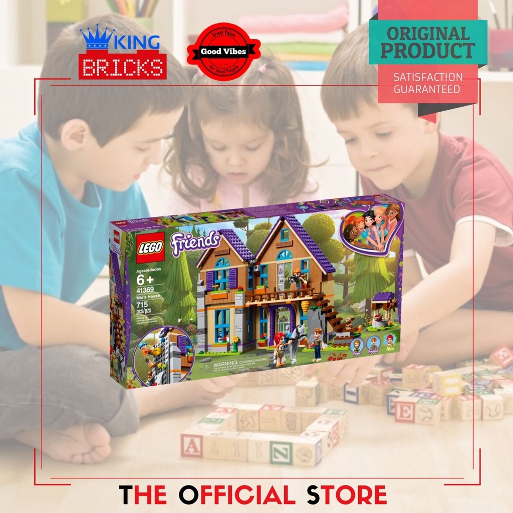 LEGO Original FRIENDS 41369 Mia House - Mainan Anak Perempuan Lego Rumah Lego Cewek Lego Kuda Lego
