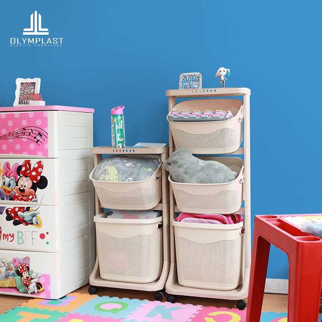 Olymplast Laundry Basket Rak Keranjang Baju Kotor OFT 03 Murah Original Olymplast