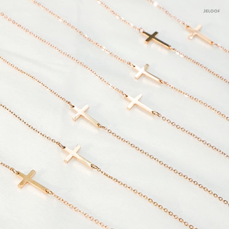 Jeloof Kalung EEVA Gold | Stainless Steel Version (ANTIKARAT) | Eeva Necklace Kalung Sidecross