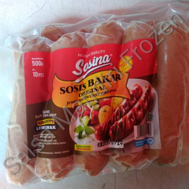 

Sosis Sapi Bratwurst Original Sosina Mini