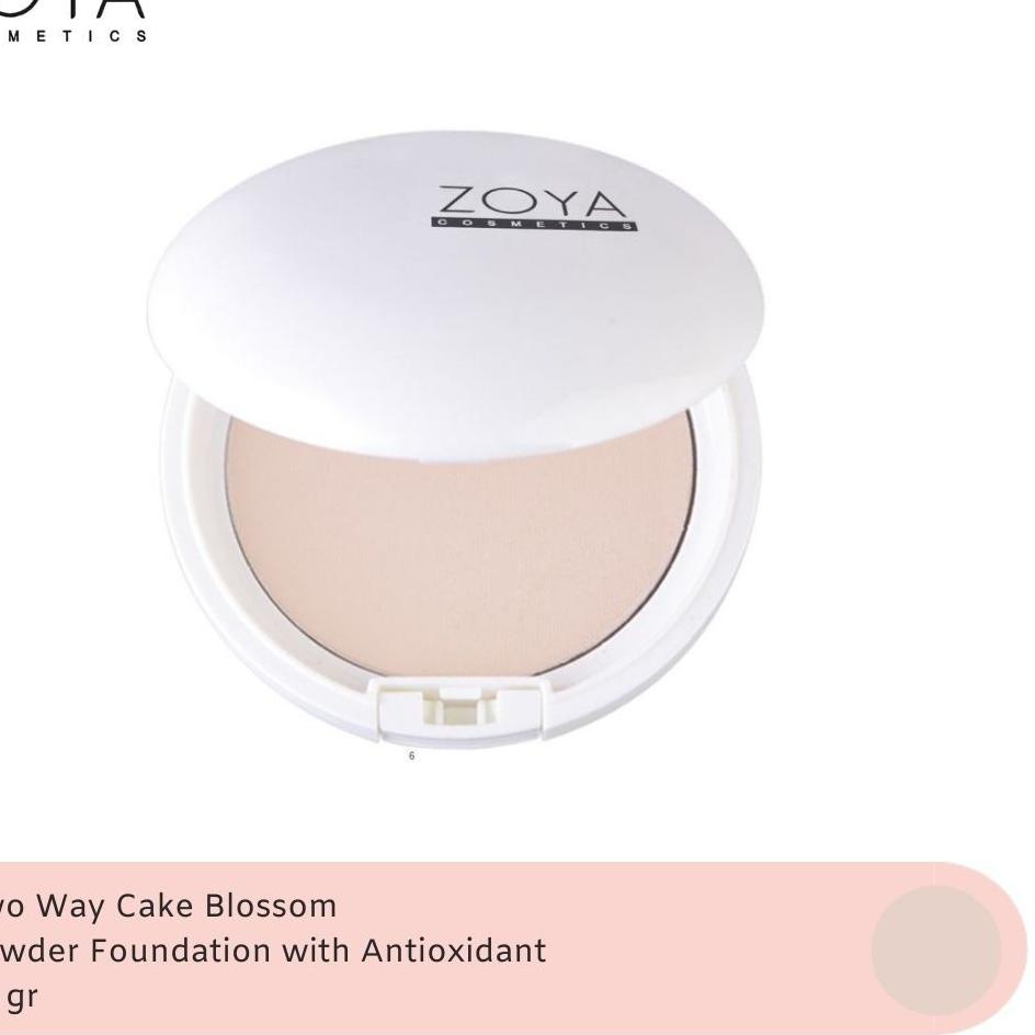 Terbaru 8.8 Zoya Cosmetics Natural White Two Way Cake Blossom 01 - Bedak Padat