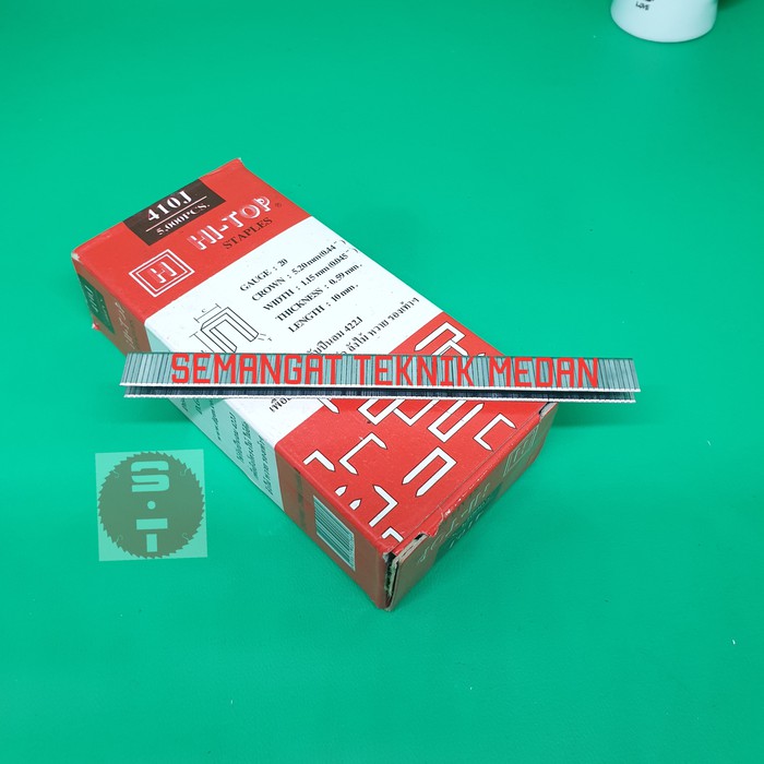 

10 PAKU STAPLES TEMBAK REFILL NAIL NAILER GUN U kecil 10mm 410J 410 J