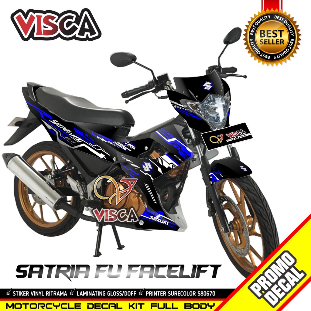 Decal Satria FU Facelift Stiker Satria FU Facelift  Striping Satria FU Facelift  Sticker Satria FU F