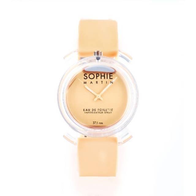 JAM TANGAN WANITA WARNA PEACH QARA JTX198Y1 ORIGINAL SOPHIE PARIS