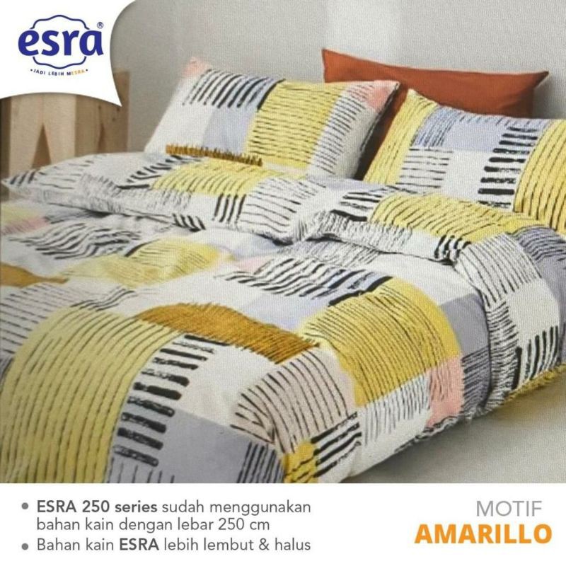 sprei Dan bedcover set katun lokal ESRA motif Amarillo