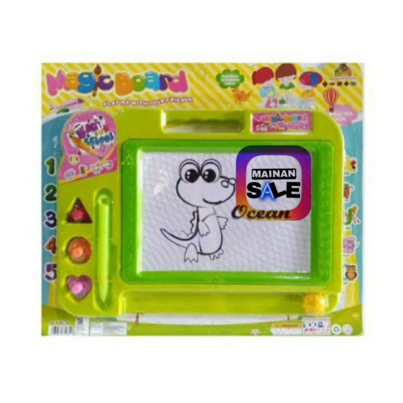 

mainan anak papan tulis/drawing magic board/papan tulis magnet