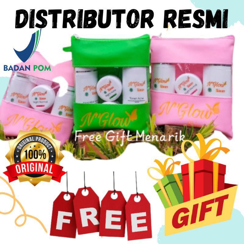 NGLOW SKINCARE ( FREE HADIAH) BPOM HALAL MUI