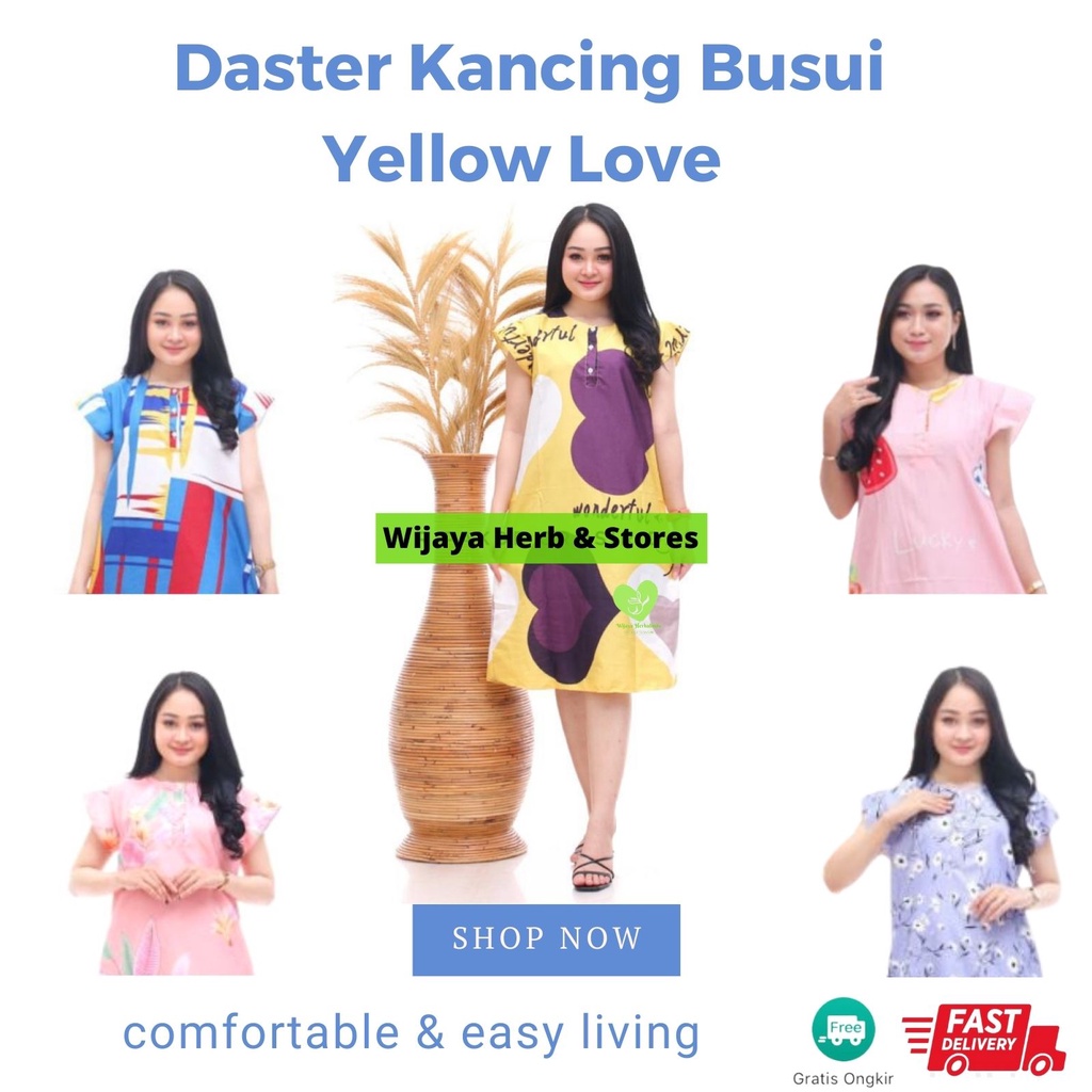 Daster Kekinian Busui Dewasa Motif Cantik  - Baju Tidur Wanita - Adem &amp; Tidak Luntur