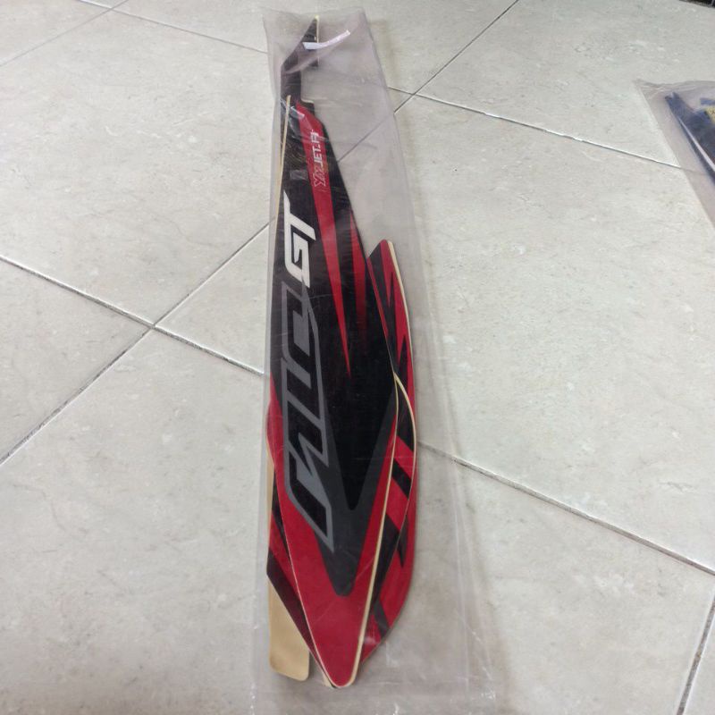 striping stiker les body Yamaha Mio gt 2014 hitam merah