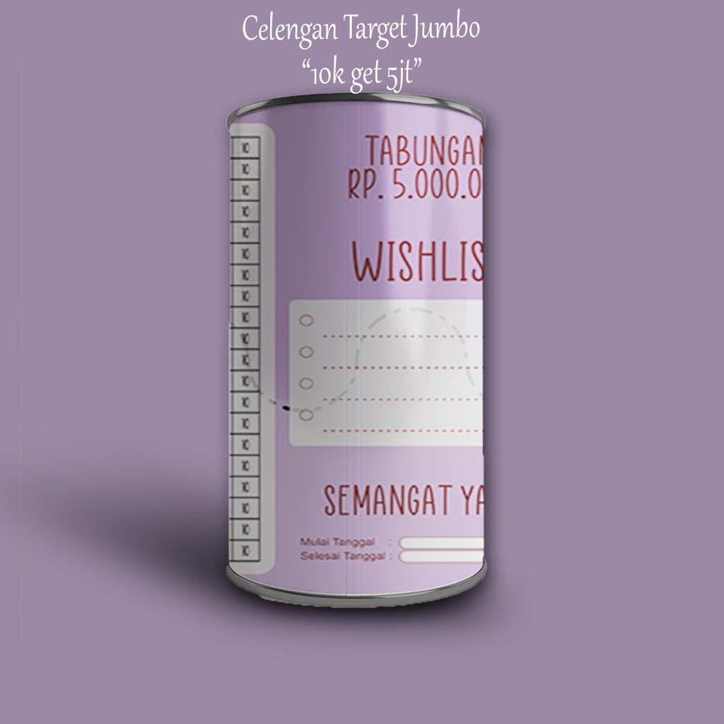 Celengan Target Murah 10k Target 5jt Celengan Target Buka Tutup Celengan Target Permanen Tabungan