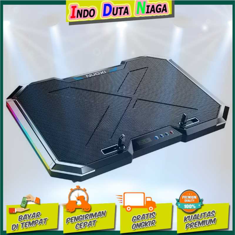 IDN TECH - NUOXI MC Gaming Cooling Pad Laptop LED RGB Light 6 Fan - Q8