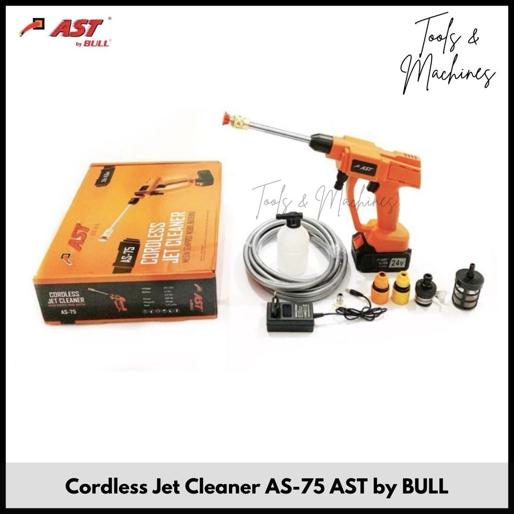 Mesin Semprot Mobil (Baterai) / Cordless Jet Cleaner AS-75 AST by BULL