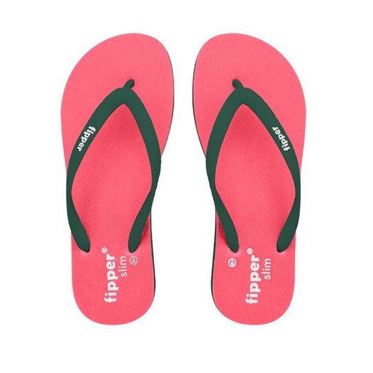 Sandal Fipper Slim Pink Punch Green Emerald Original