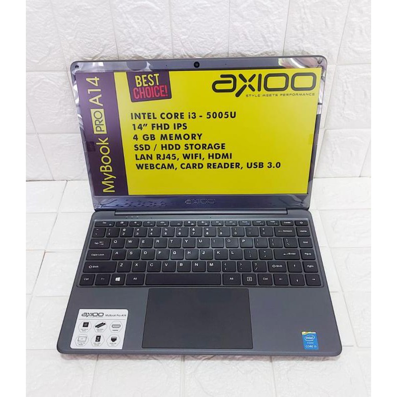 Laptop AXIOO MYBOOK PRO i3 RAM 4 GB with HDD 1 TB Notebook 14 inch