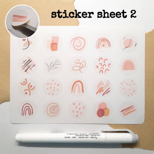 

Aesthetic Sticker Sheet (vol. 2) || siap tempel || printjunkiez
