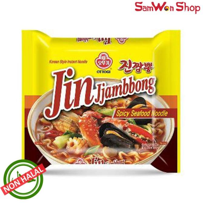 Jual OTTOGI JIN JJAMBBONG SPICY SEAFOOD RAMEN NOODLE/MIE KOREA (NON ...