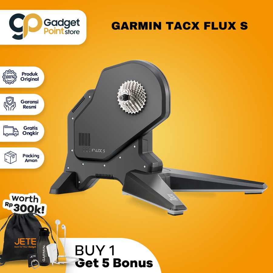 Garmin Tacx FLUX S Smart Trainer - Garansi resmi TAM 2 Tahun