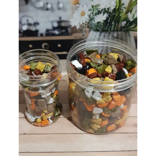 

Coklat krikil 800gram | Coklat Batu Krikil Premium kemasan toples | choco stone | oleh2 haji dan umroh, coklat turki