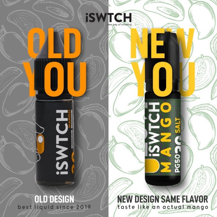 Liquid Salt Nic Iswitch   Mango by Movi 15ml