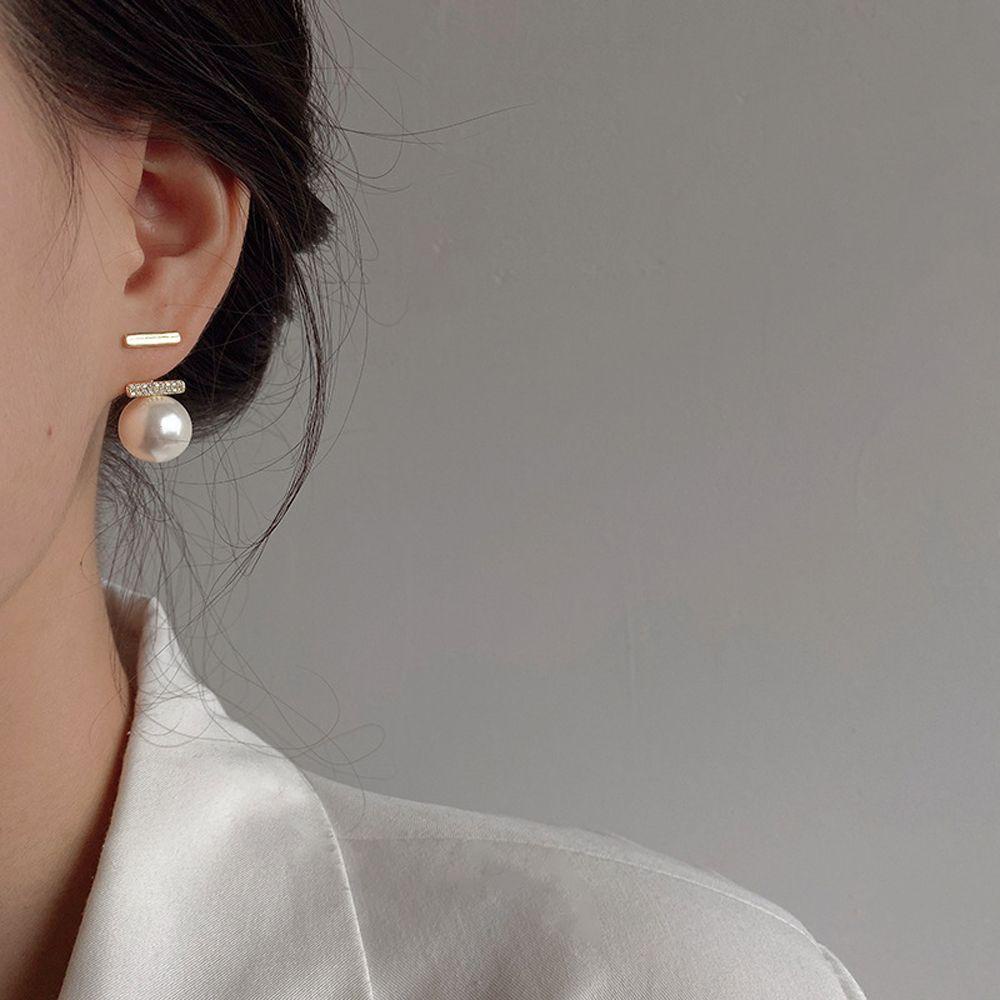 Mxbeauty Menjuntai Anting-Anting Kreatif Temperamen Mutiara Imitasi Hadiah Gadis Aksesoris Telinga Baroque Korea Earrings