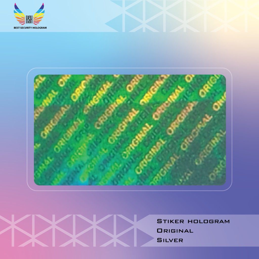 

Stiker Hologram Original Ukuran 1 x 2 cm Warna Silver