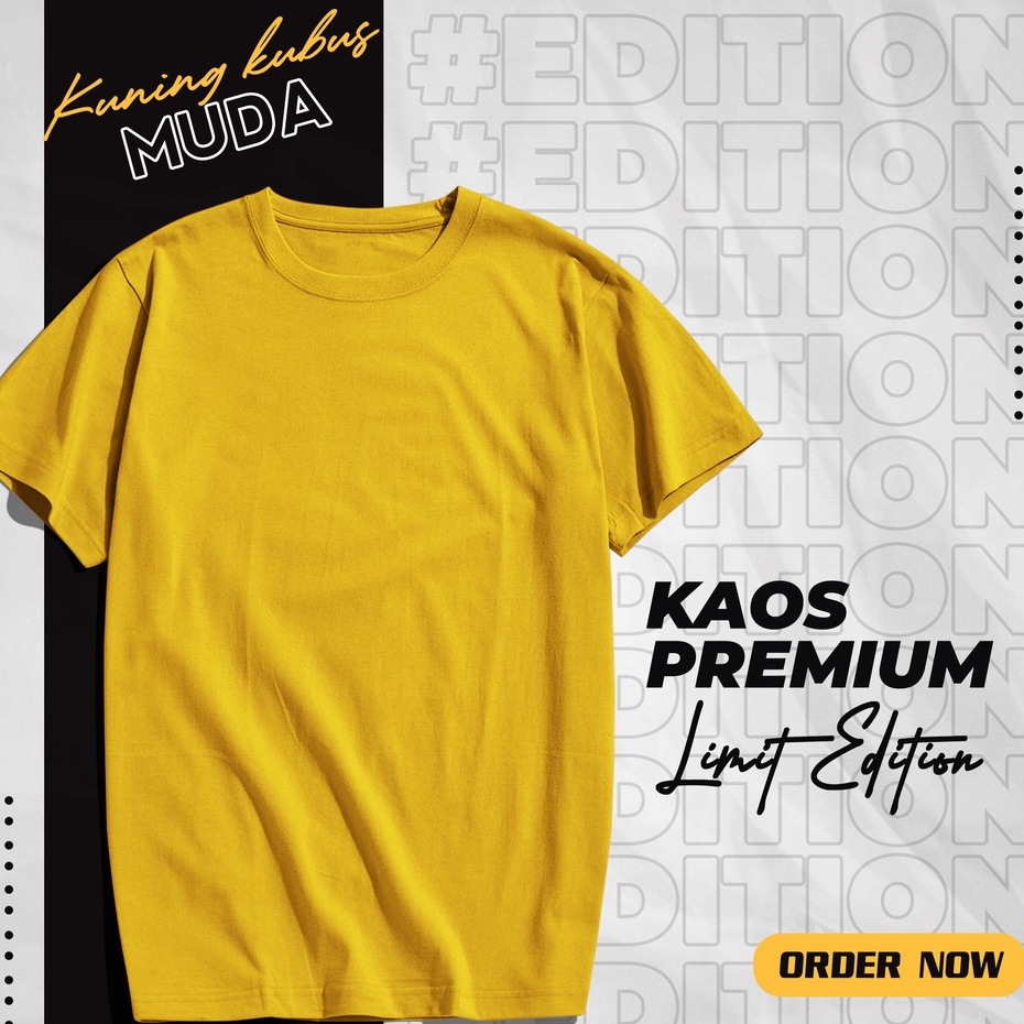 Kaos Polos Hitam &amp; Putih Cotton Combed Lengan Pendek Regular Fit Basic | Kaos Hitam | Kaos Pria | Kaos Putih