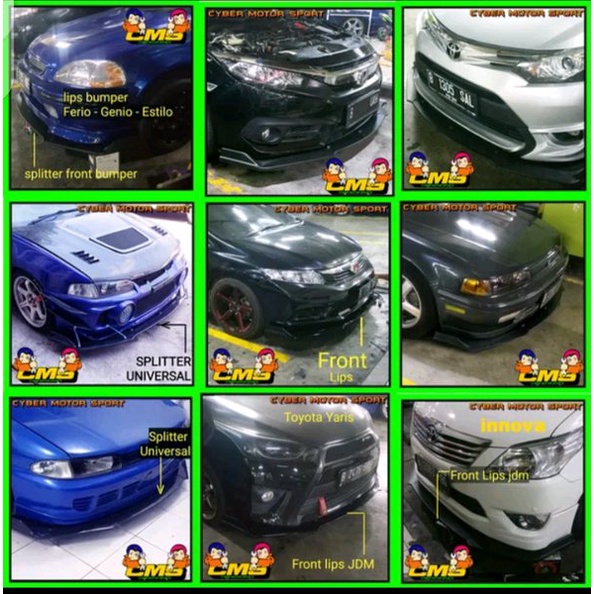 lips bumper ertiga. winglet ertiga spoiler bumper mobil universal.