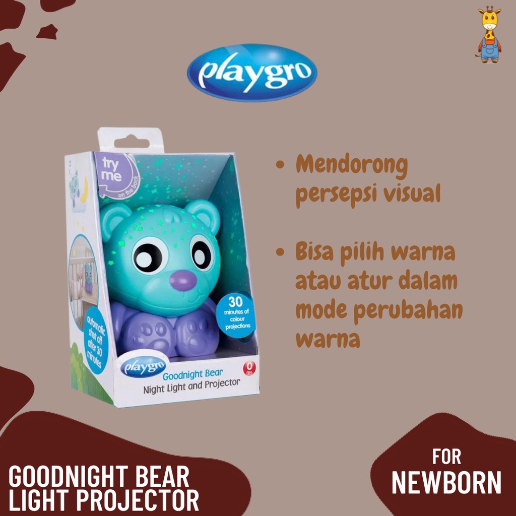 Playgro Goodnight Bear Light Projector