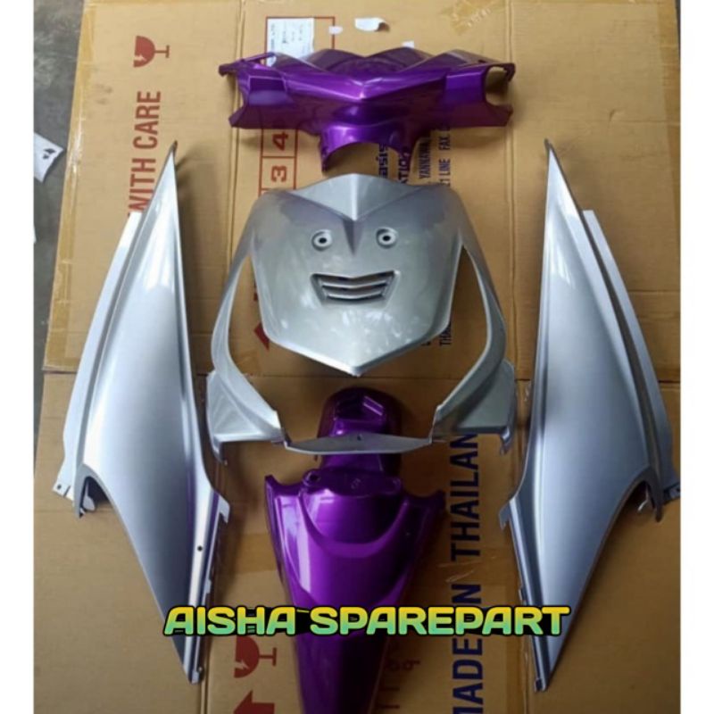 Full Body Halus Honda Beat Karbu Warna Silver Ungu