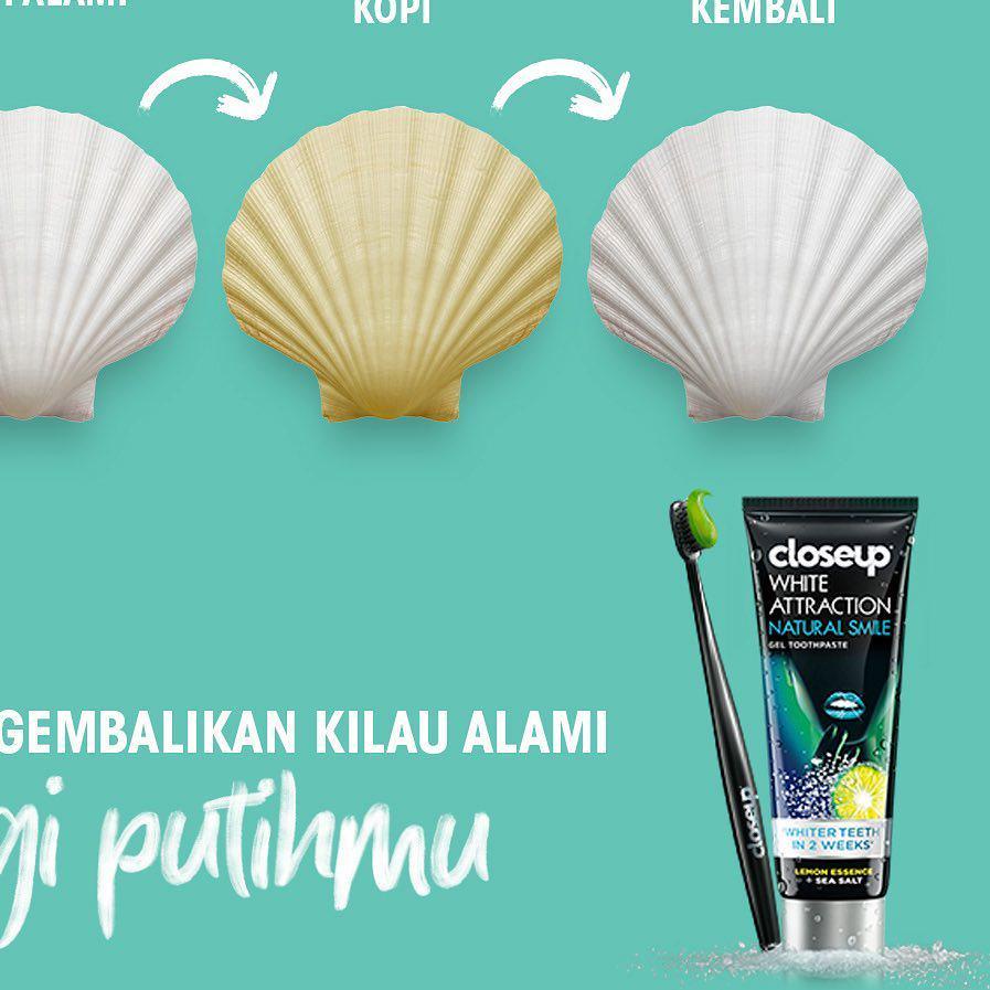 PROMO 11.11 (deh-597) Closeup White Attraction Natural Smile 170gr Close Up Pasta Gigi Pemutih Lemon