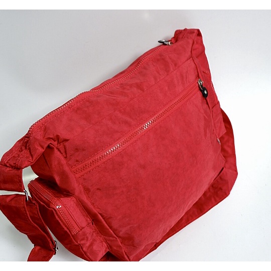 12.12 COD Ready Stock Tas Selempang Besar Banyak Kantong Resleting Cewek Wanita Model parasut Casual Murah SMG