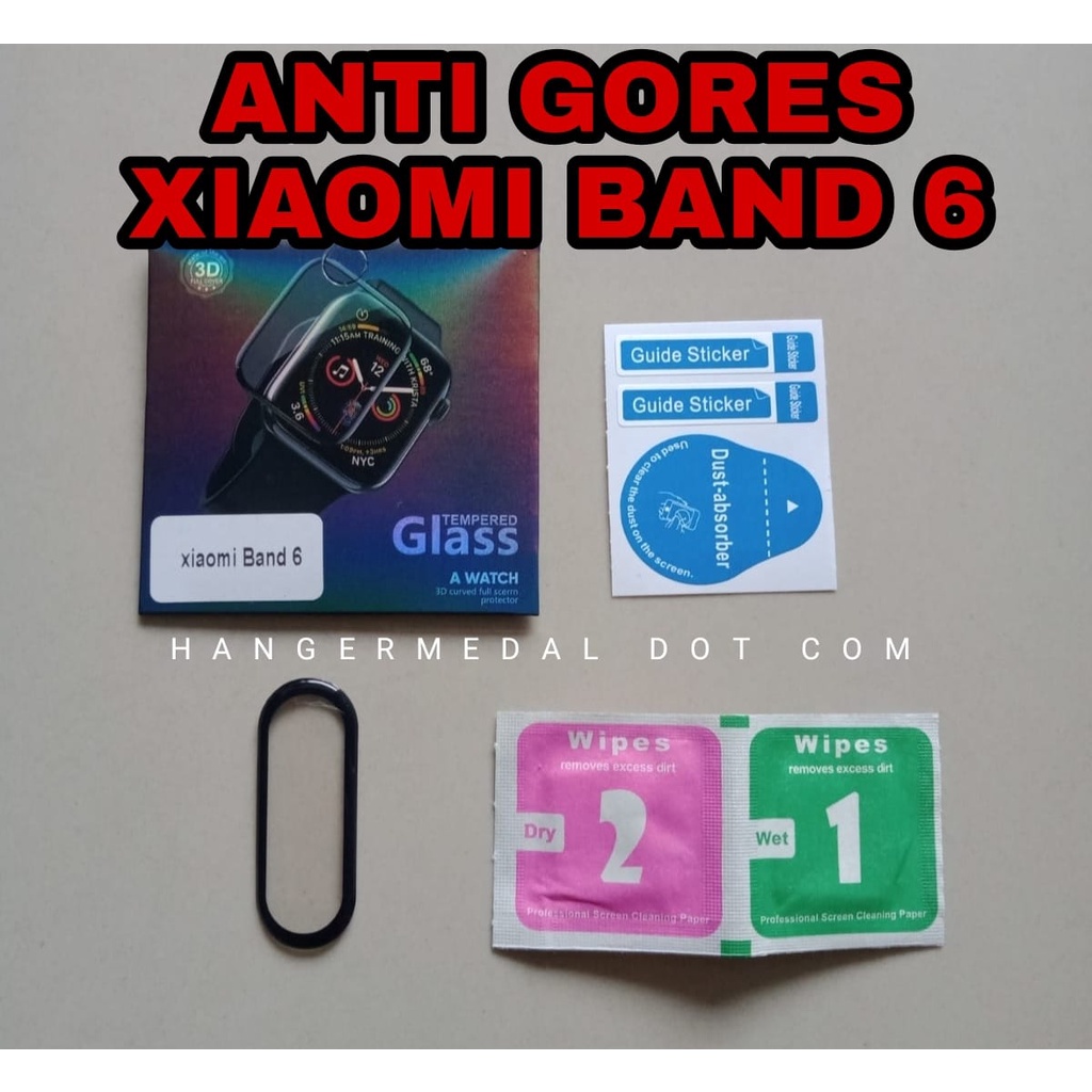 Anti Gores XIAOMI BAND 5 BAND 6 Pelindung Layar 3d Curved Hydrogel