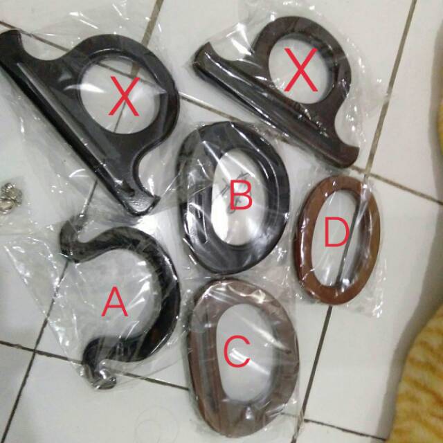 Handle Tas Pegangan Tas Bahan Kayu