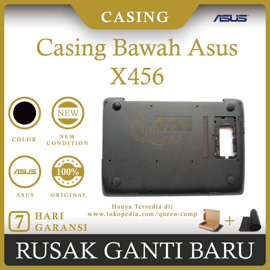 CASING BAWAH LAPTOP ASUS X456 A456 A456U X456U X456UJ A456UR ORIGINAL