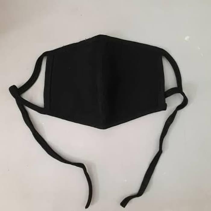 GROSIR MASKER MOTOR/MASKER KAIN HITAM/MASKER MOTOR POLOS/MASKER TALI TERLARIS